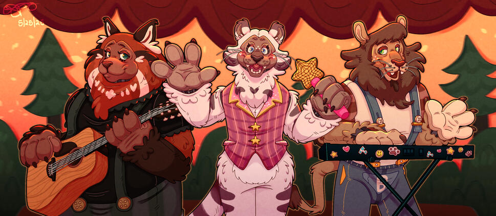 Illustration Example - Three Shaded Halfbodies ($130)