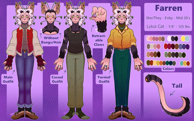 Character Design Ref Example (Two Alts)