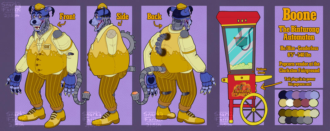 Character Ref Example - Two Alts; Side and Back ($120) || Commission (2026)