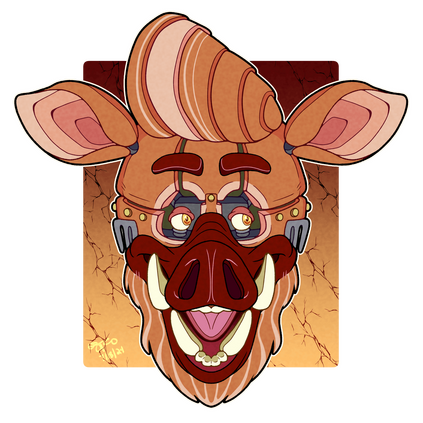 Unshaded Headshot Example ($30) || ArtFight attack for Ang y-robo-bot (2024)